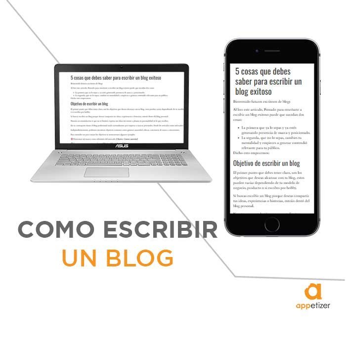 como escribir un blog